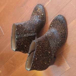 Madewell animal print booties. Size 9.5. New